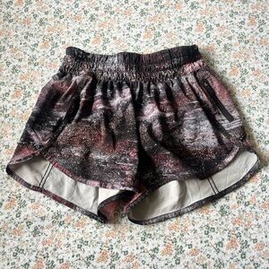 Lululemon Athletica Black and Pink Athletic Shorts